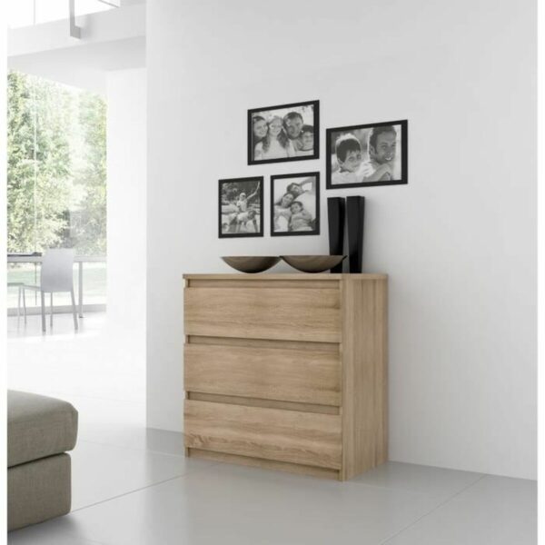 Schubladenschrank Chelsea 111,9 x 100,7 x 77 cm Braun – Bild 4