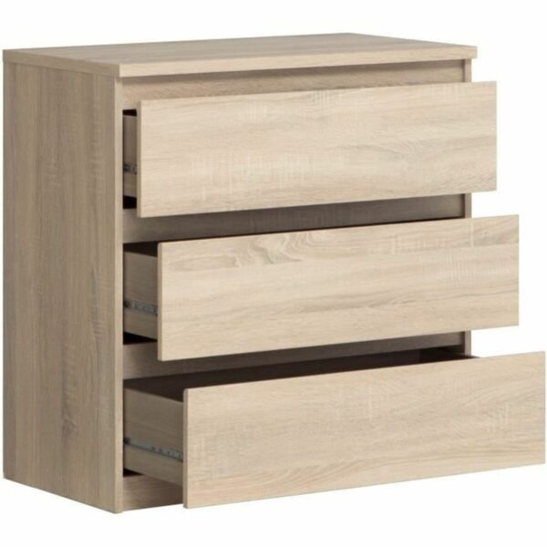 Schubladenschrank Chelsea 111,9 x 100,7 x 77 cm Braun – Bild 2