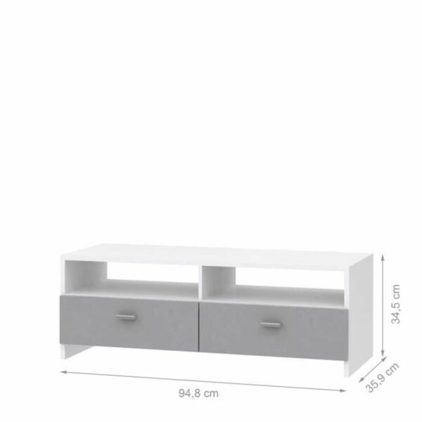 TV-Möbel FINBNT12T16 95 x 34,6 x 35,8 cm Holz – Bild 3