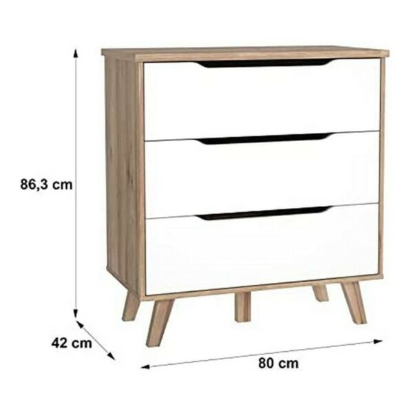 Schubladenschrank Vankka Holz Eg (80 x 42 x 86,3 cm) – Bild 4