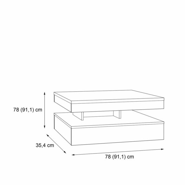 Tischdekoration Braun 78 x 78 x 36 cm – Bild 5