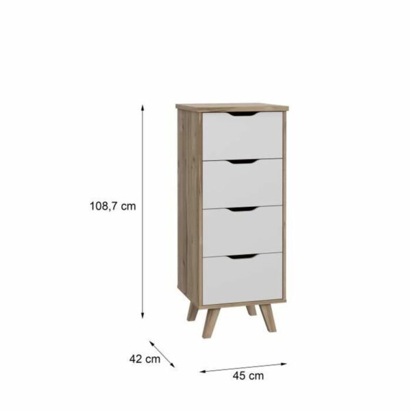 Schubladenschrank Vankka Eg 45 x 42 x 108 cm 45 x 108,7 x 42 cm – Bild 4