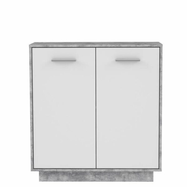 Möbel zur Lagerung Weiß Hellgrau 88,9 x 34,2 x 88,1 cm – Bild 2