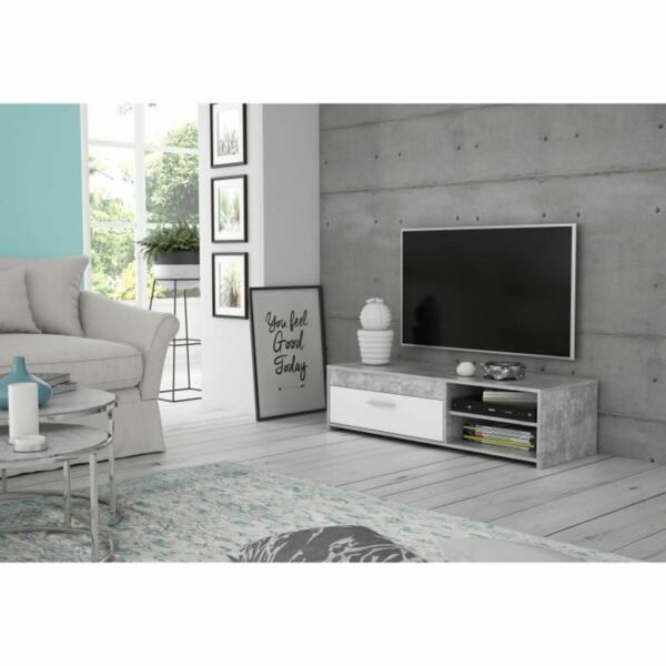 TV-Möbel Hellgrau (120 x 42,1 x 31,8 cm) – Bild 2