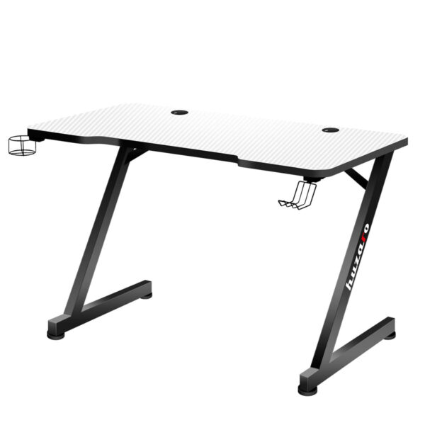 Schreibtisch Huzaro Hero 2.5 Weiß Schwarz Aluminium 120 x 60 cm – Bild 6