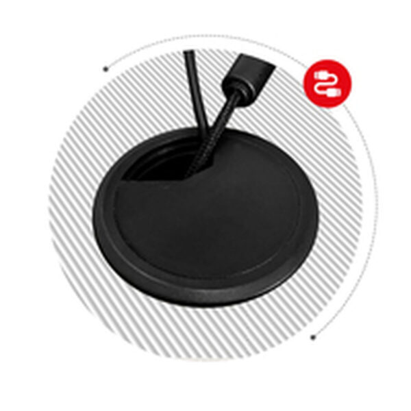 Schreibtisch Huzaro Hero 2.5 Weiß Schwarz Aluminium 120 x 60 cm – Bild 7