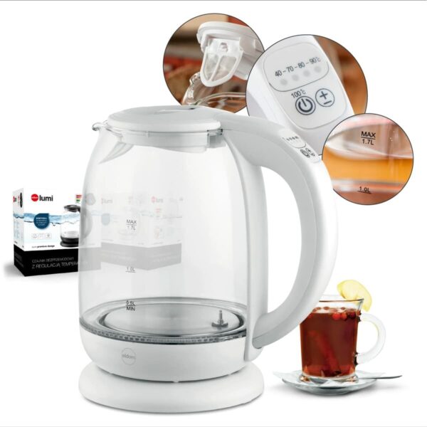 Wasserkocher Eldom C510B  Weiß 2200 W 1,7 L – Bild 2