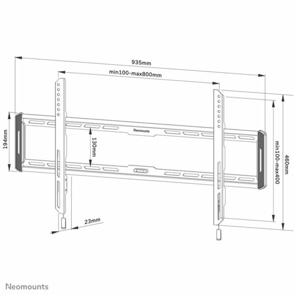 TV Halterung Neomounts WL30-550BL18 43" 86" 70 Kg – Bild 3