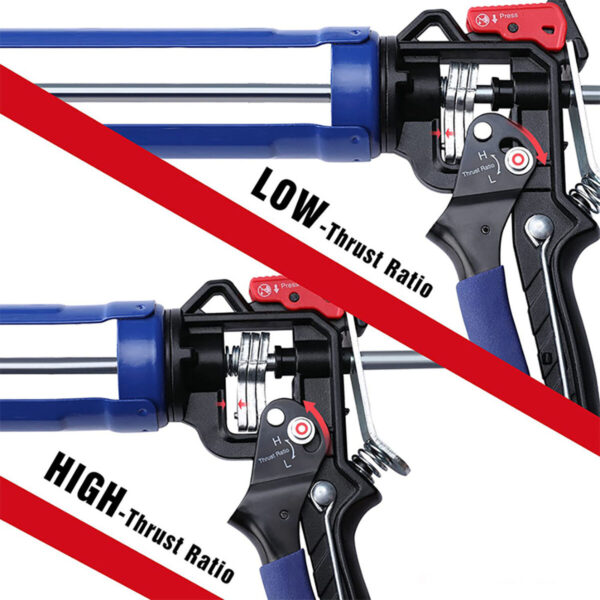 Silikonspritze Workpro Blau Schwarz 230 mm – Bild 6