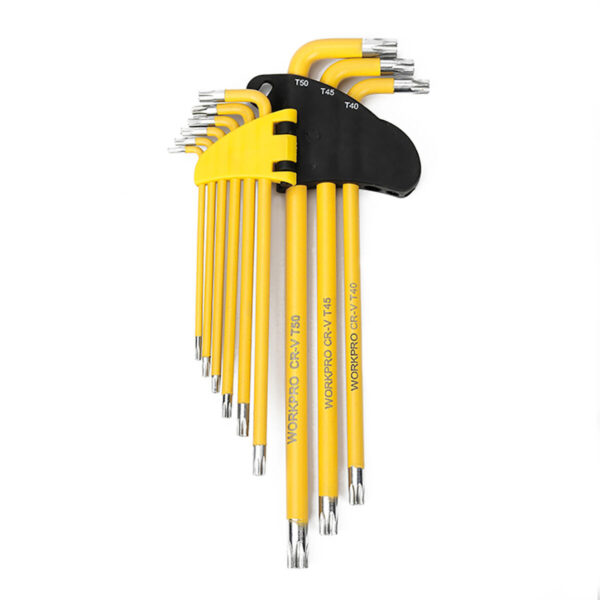 Torx-Schlüssel-Satz Workpro Lang 9 Stücke – Bild 2