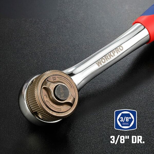 Ratschenschlüssel Workpro Double Drive 3/8" – Bild 3
