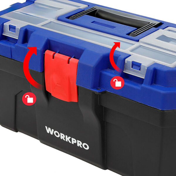 Werkzeugkasten Workpro PVC Kunststoff 41 x 23 x 20,5 cm – Bild 2