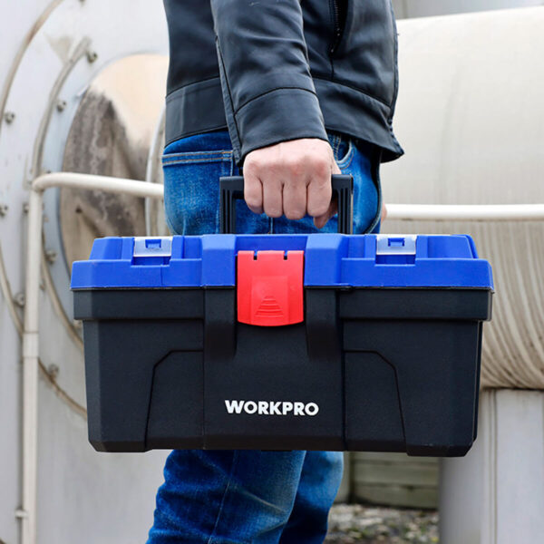 Werkzeugkasten Workpro PVC Kunststoff 41 x 23 x 20,5 cm – Bild 5