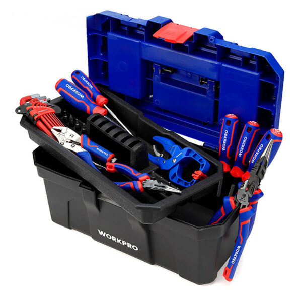Werkzeugkasten Workpro PVC Kunststoff 41 x 23 x 20,5 cm – Bild 7