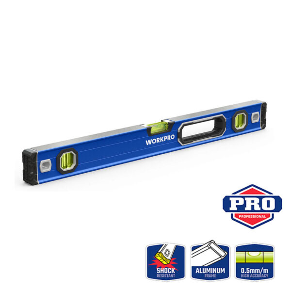 Wasserwaage Workpro Aluminium 40 cm Plattenspeicher – Bild 3