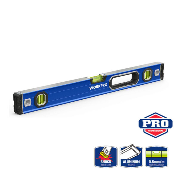 Wasserwaage Workpro Aluminium 60 cm Plattenspeicher – Bild 3