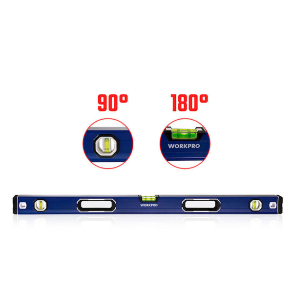 Wasserwaage Workpro Aluminium 60 cm Plattenspeicher – Bild 4