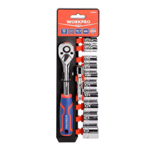 Steckschlüssel-Satz Workpro 3/8″ 12 Stücke
