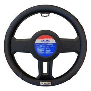 Lenkradabdeckung Sparco SPC1113BK Schwarz Rot (Ø 36 – 38 cm)