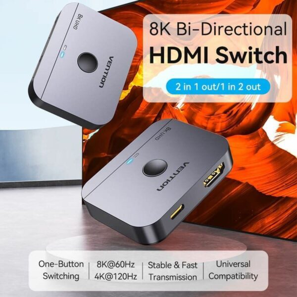 HDMI-Kommutator Vention AKPH0 Grau 1 m – Bild 2