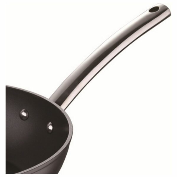 Wok Pfanne Masterpro Schwarz Aluminium Geschmiedetes Aluminium (Ø 28 cm) – Bild 3