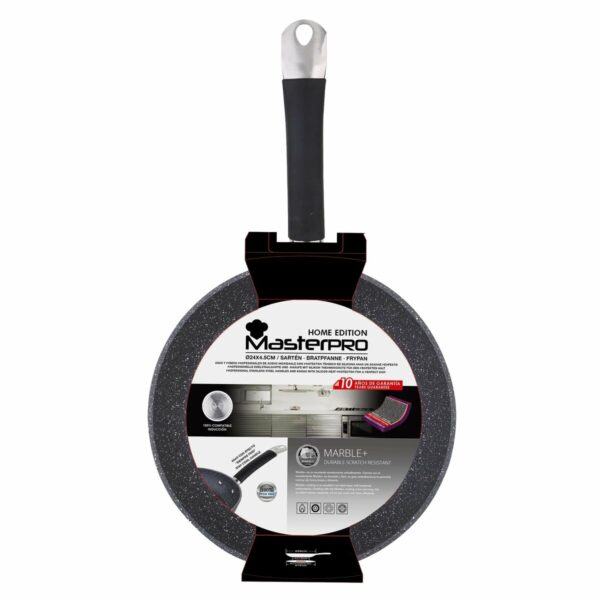 Pfanne Masterpro BGMP-3281-BK Ø 24 cm Geschmiedetes Aluminium – Bild 2