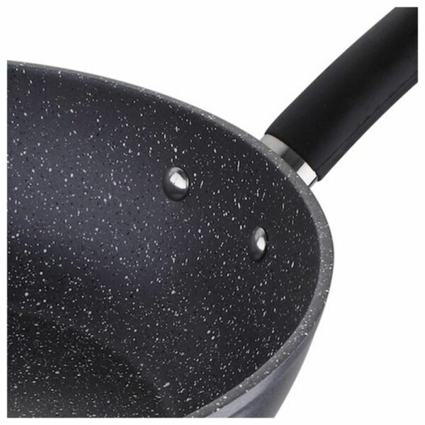 Wok Pfanne Masterpro Grau Aluminium Geschmiedetes Aluminium (Ø 28 cm) – Bild 2