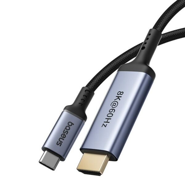USB-C zu HDMI-Kabel Baseus B0063370G111-00 Schwarz 1,5 m – Bild 3
