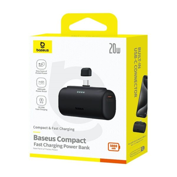 Powerbank Baseus P10068306113-00 Schwarz 5000 mAh – Bild 7
