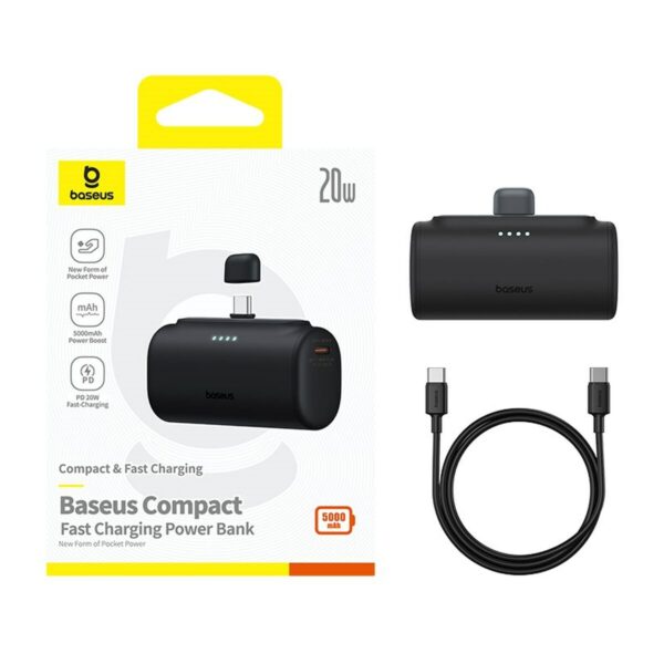 Powerbank Baseus P10068306113-00 Schwarz 5000 mAh – Bild 8