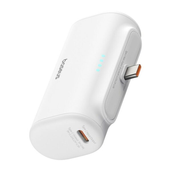 Powerbank Baseus P10068306213-00 Weiß 5000 mAh – Bild 5