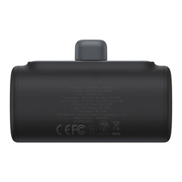Powerbank Baseus P10068307113-00 Schwarz 5000 mAh – Bild 2