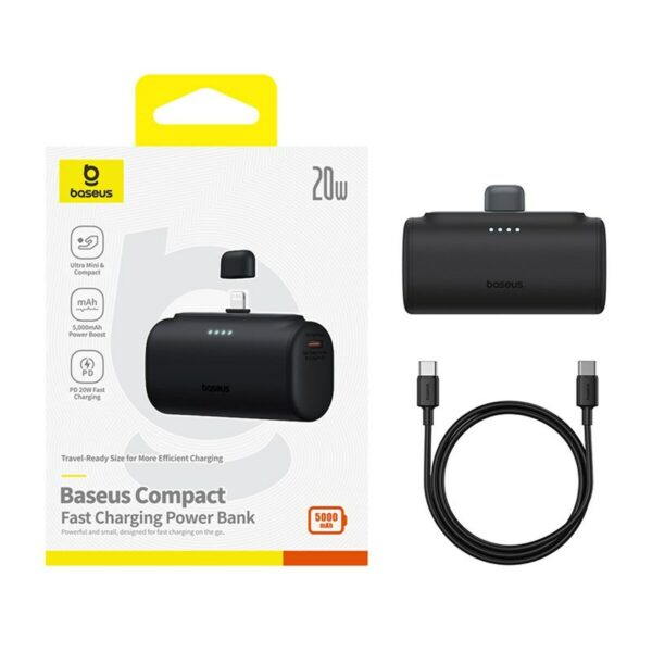 Powerbank Baseus P10068307113-00 Schwarz 5000 mAh – Bild 8