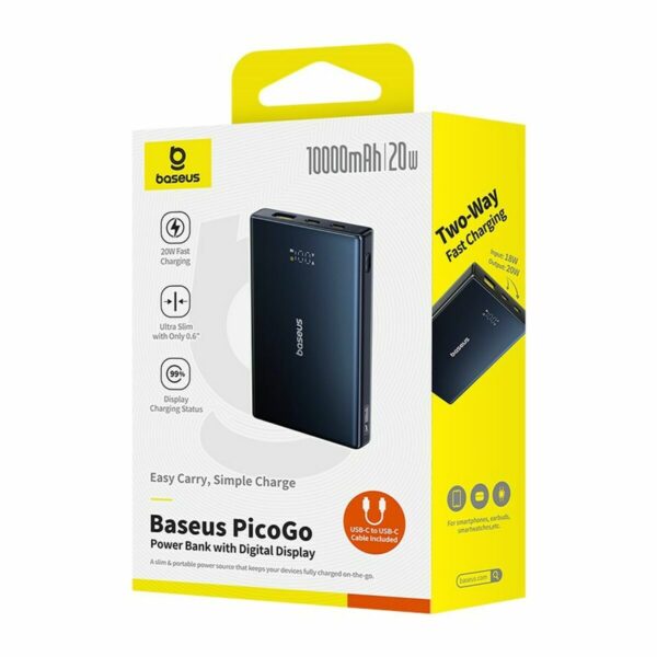 Powerbank Baseus P10076801123-00 Schwarz 10000 mAh – Bild 6