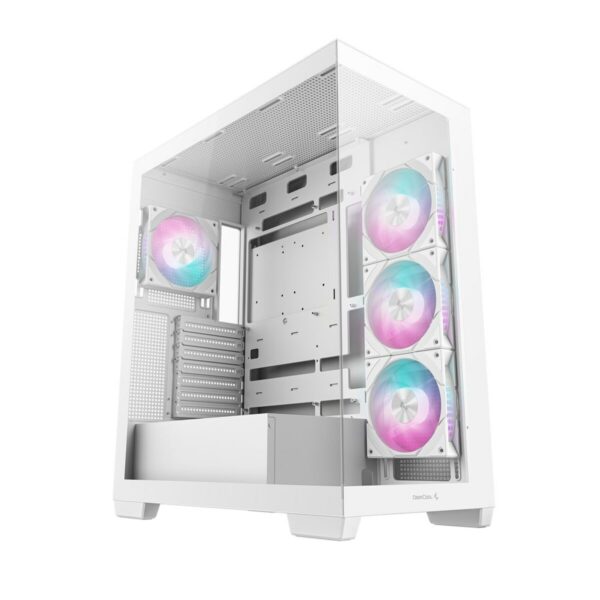 ATX Semi-Tower Gehäuse DEEPCOOL R-CG580-WHADA4-G-1 Weiß Bunt