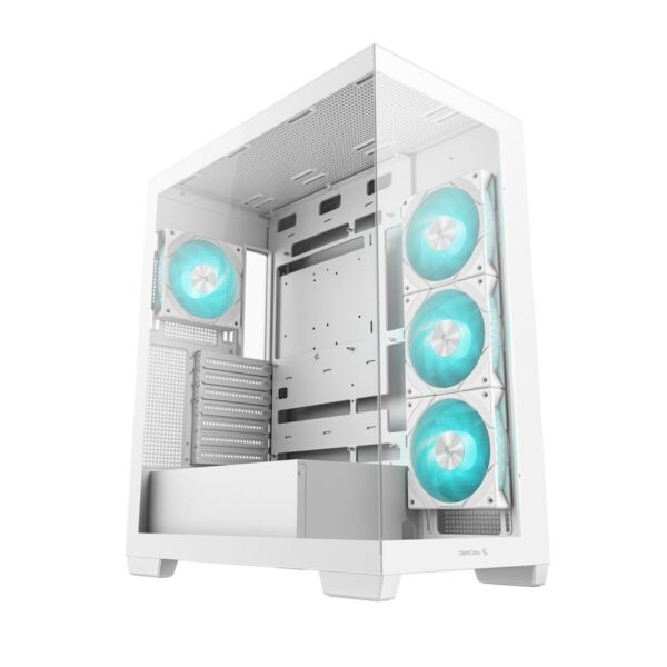 ATX Semi-Tower Gehäuse DEEPCOOL R-CG580-WHADA4-G-1 Weiß Bunt – Bild 3