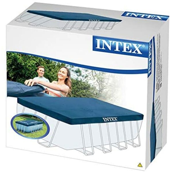 Poolabdeckung Intex 28037 4 x 2 m Blau Marineblau – Bild 4