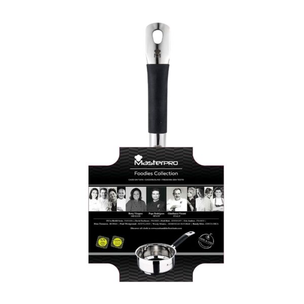 Kasserolle Masterpro bgmp-1500-bk Edelstahl (1,3 L) (16 x 7,5 cm) – Bild 2