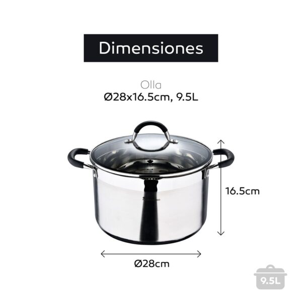 Dauerkochtopf Masterpro bgmp-1506 ø 28 cm (9,5 L) – Bild 4
