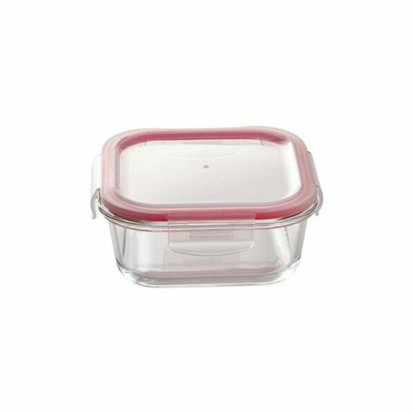 Lunchbox-Set Bergner Walking Anywhere Borosilikatglas cuadradas karriert 320 ml 520 ml 800 Seiten Rot – Bild 6