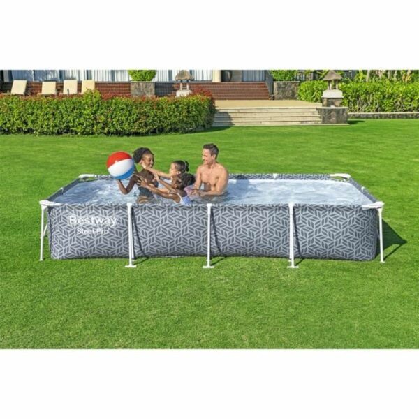 Aufblasbarer Pool Bestway Steel Pro Blau Grau – Bild 2