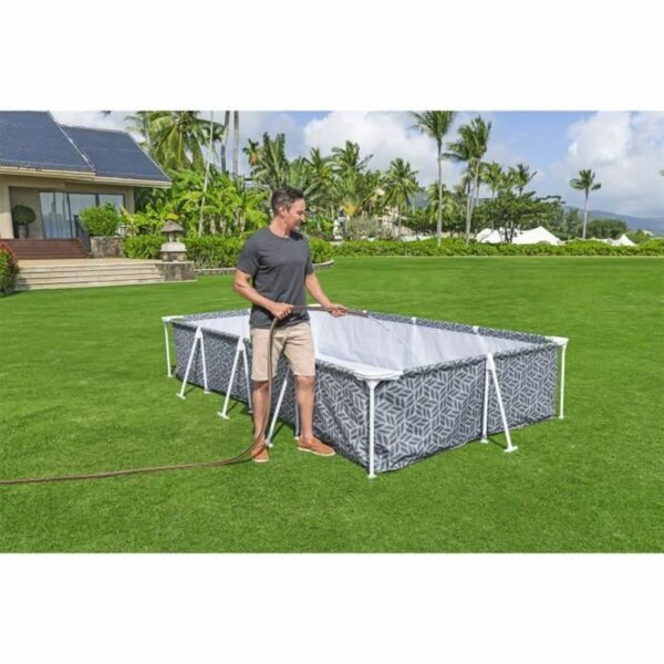 Aufblasbarer Pool Bestway Steel Pro Blau Grau – Bild 3