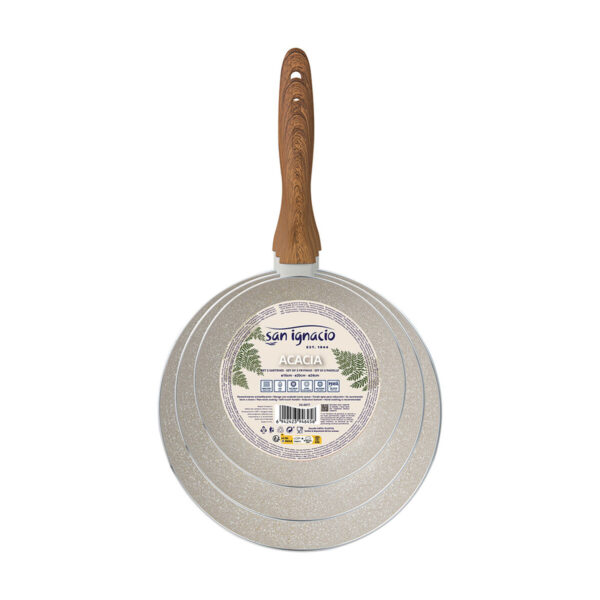 Pfannen-Set San Ignacio Creme Aluminium Ø 16 x 3,5 cm Ø 20 x 4,5 cm Ø 24 x 4,5 cm 3 Stücke