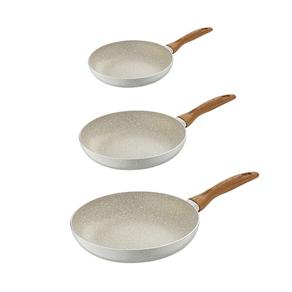 Pfannen-Set San Ignacio Creme Aluminium Ø 16 x 3,5 cm Ø 20 x 4,5 cm Ø 24 x 4,5 cm 3 Stücke – Bild 2