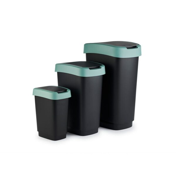 Mülltonne Rotho Twist Green grün Kunststoff 50 L – Bild 2