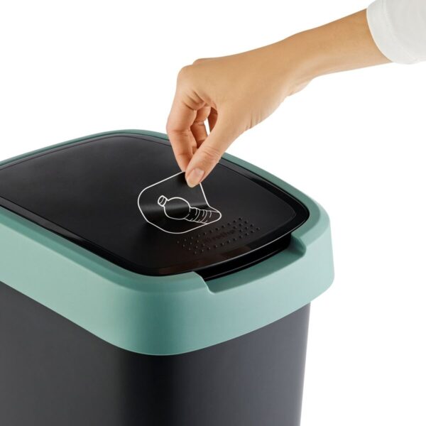 Mülltonne Rotho Twist Green grün Kunststoff 50 L – Bild 4