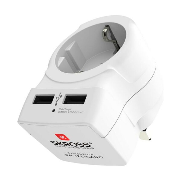 Netzadapter Skross 1500280 USB x 2 Europäisch United Kingdom – Bild 4