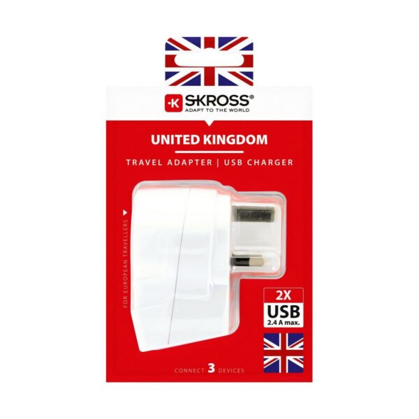 Netzadapter Skross 1500280 USB x 2 Europäisch United Kingdom – Bild 5