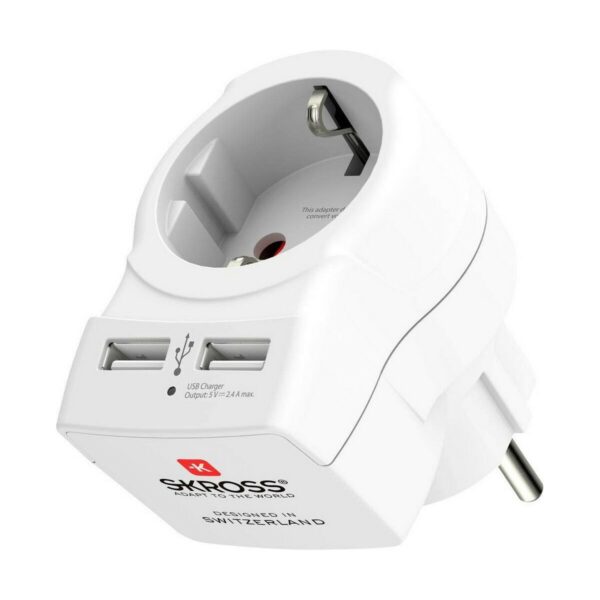 Steckeradapter Skross 1500282 USB x 2 Europäisch 2,4 A – Bild 2