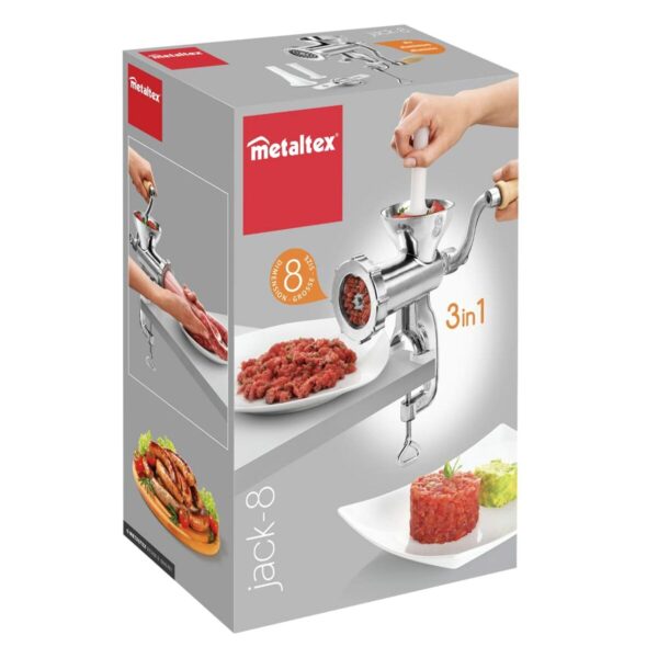 Fleischwolf Metaltex groß 3 in 1 gekrönt – Bild 6